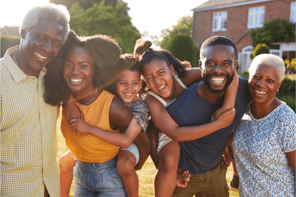 Multi-generational Black family