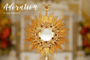 image of a monstrance, Adoration in our parishes