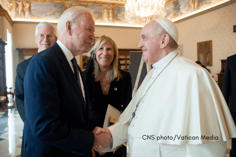 CNS, Pope Francis and President Biden meet at Vatican, October 2021