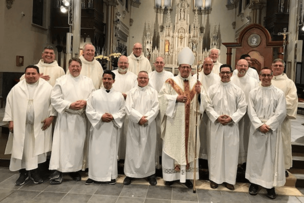 Deacon candidates instituted into the ministry of acolyte