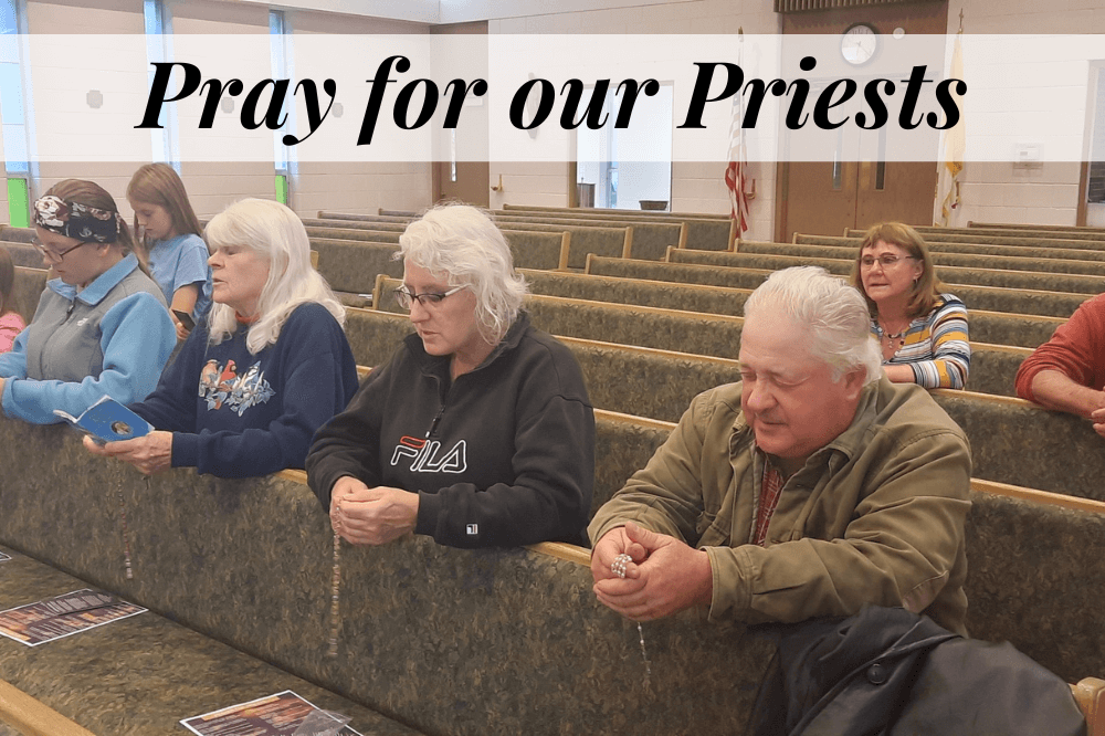 Praying for priests Sept. 27 at St. Francis de Sales Lakeview