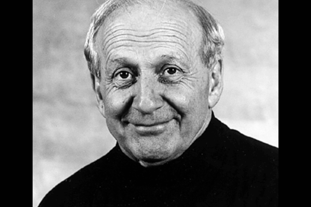 Father John LaGoe, deceased priest of the Diocese of Grand Rapids, black and white