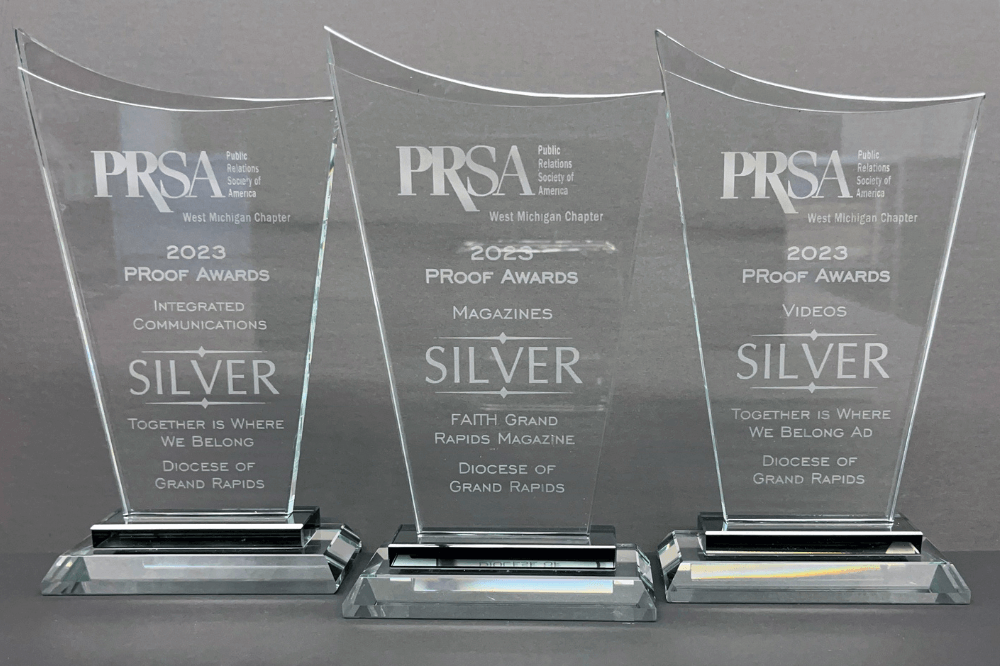 WMPRSA PRoof Awards received by the Diocese for excellence in public relations