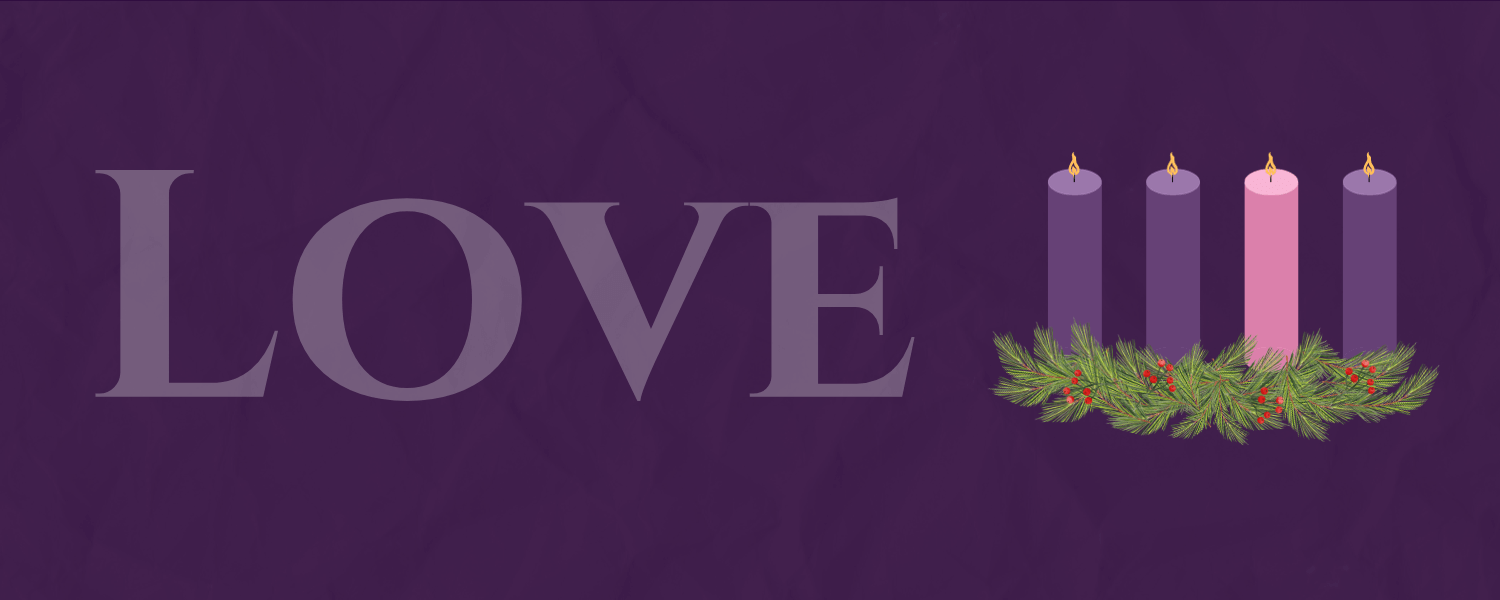 Advent web banner 2023 - Love with Advent wreath, Week 4