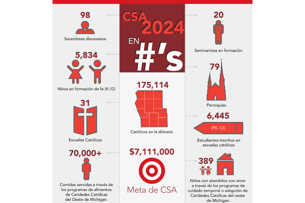 CSA 2024 By the Numbers infographic, Spanish