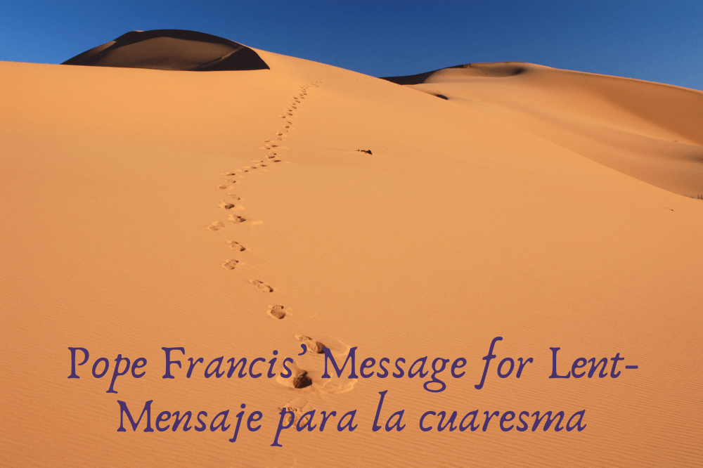 Image of the desert, Pope Francis' 2024 Lenten message featured