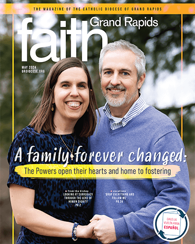 Cover - May 2024 FAITHGR magazine, homepage - Power family, fostering through CCWM