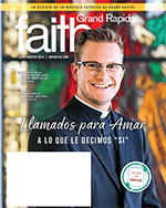 July/August 2024 FAITHGR cover Spanish, catalog size - Seminarian Charlie Leidel