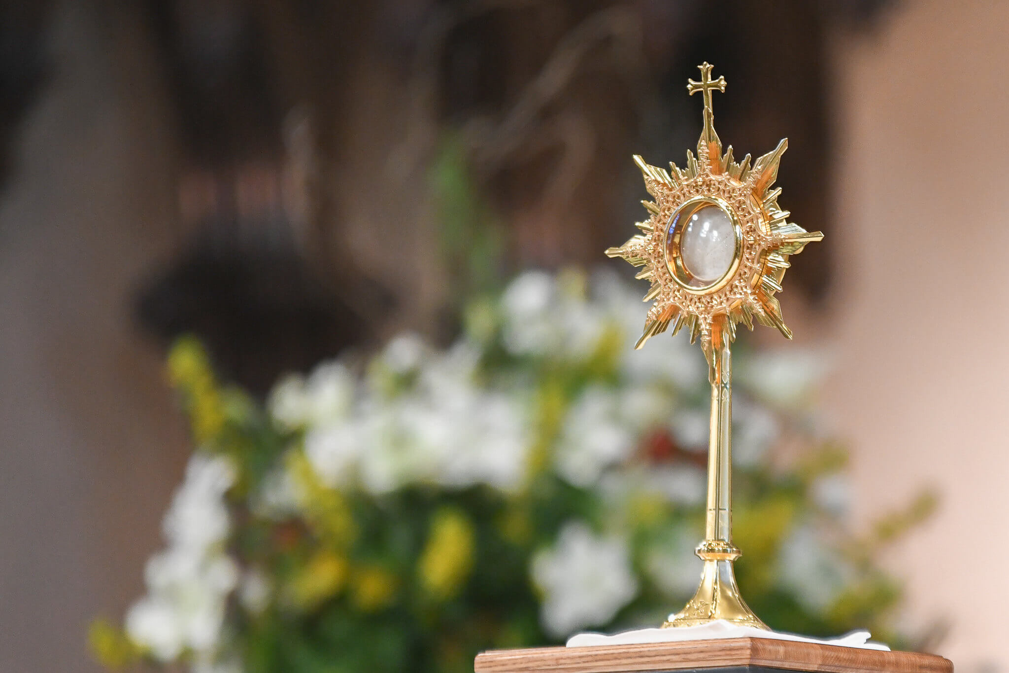 Monstrance at the Solemnity Mass of the Sacred Heart of Jesus 2024